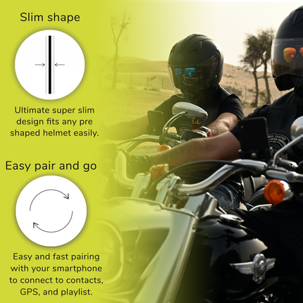 Twiins HF Smart Duo Bluetooth Motorcycle Helmet Communication Headset (HF2/HF3)