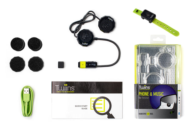 Twiins HF Group Talk Bluetooth Motorcycle Helmet Communication Headset (SB/HF2)