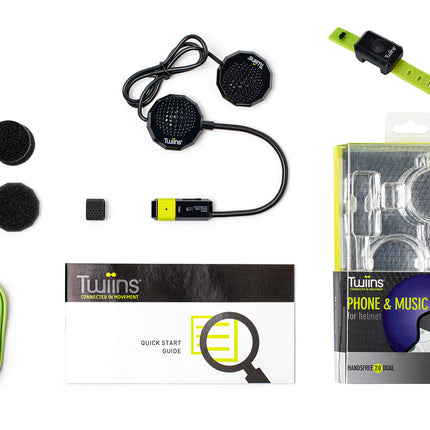 Twiins HF Group Talk Bluetooth Motorcycle Helmet Communication Headset (SB/HF2)