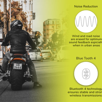 Twiins HF 1.0 Bluetooth Motorcycle Helmet Communication Headset (Single Speaker)