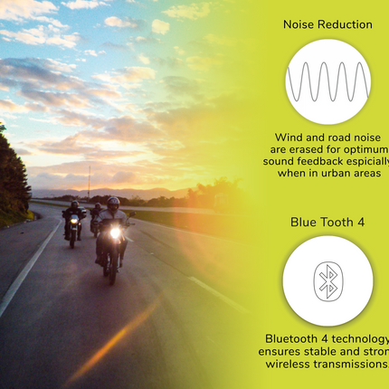 Twiins HF 2.0 Bluetooth Motorcycle Helmet Communication Headset (Dual Speaker)