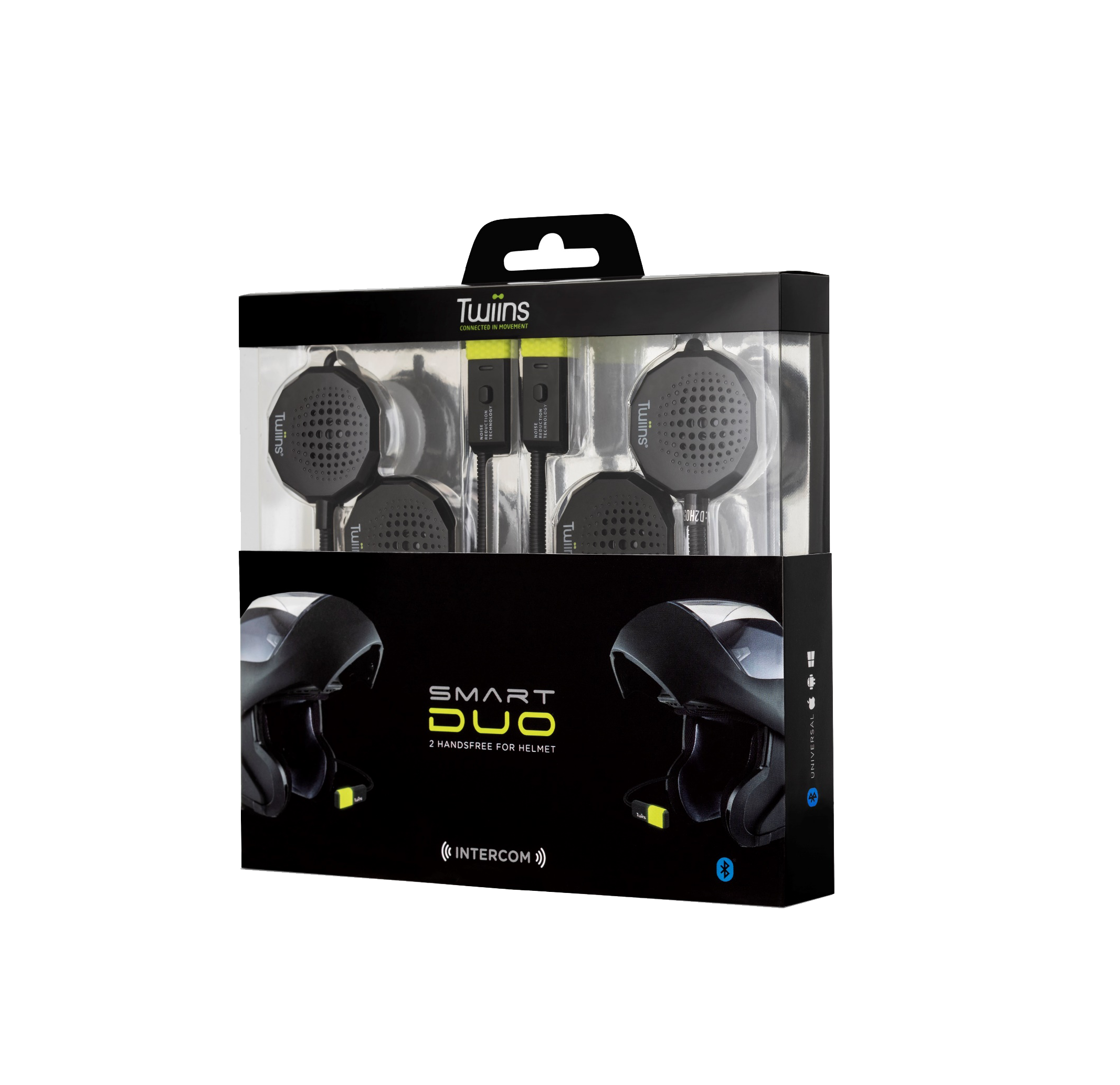 Twiins HF Smart Duo Bluetooth Motorcycle Helmet Communication Headset