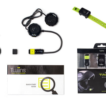 Twiins HF Group Talk Bluetooth Motorcycle Helmet Communication Headset