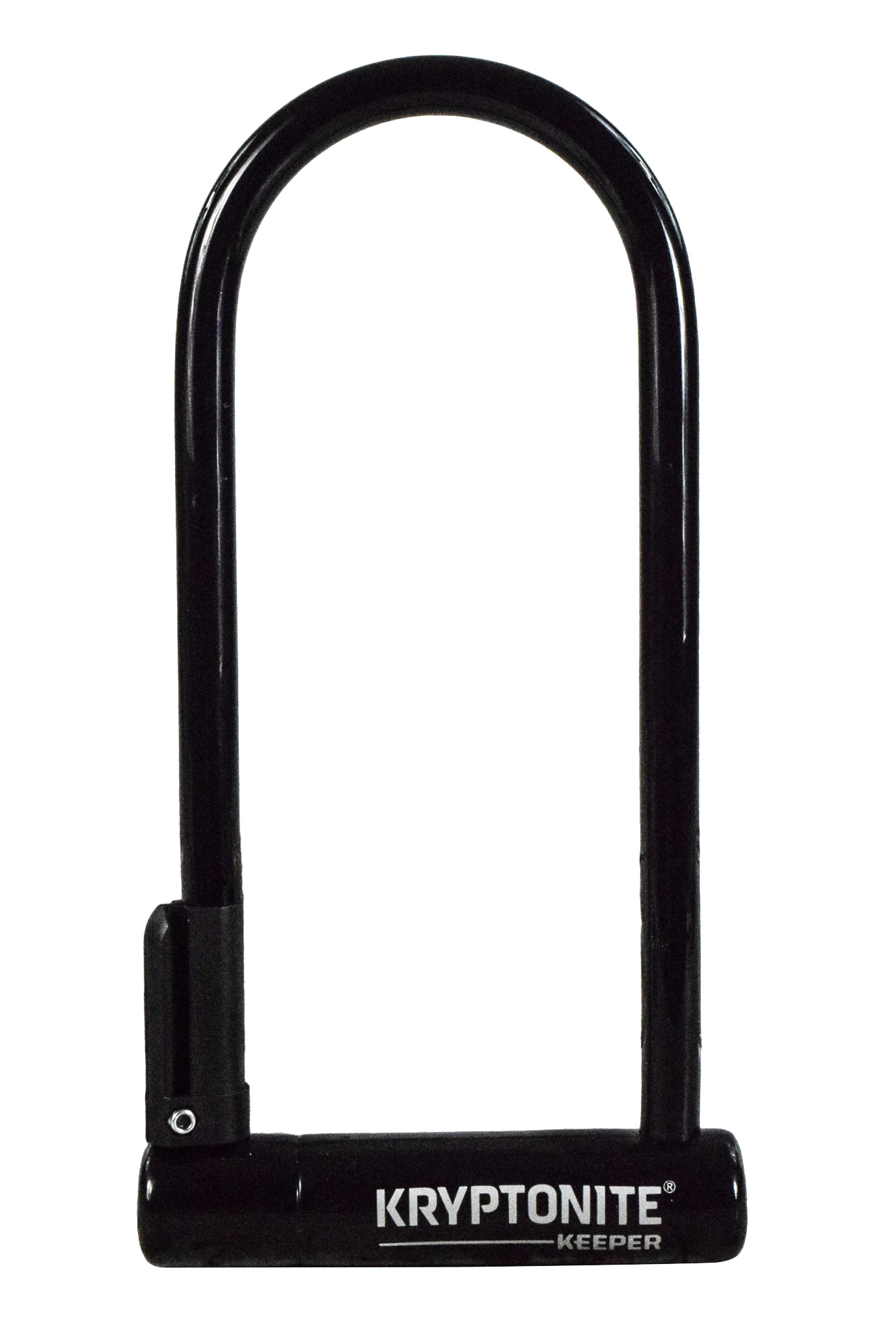 Kryptonite Keeper Bike U-Lock, Anti-Theft Security Bicycle U Lock, Sold Secure Silver, 12mm Steel Shackle with Mounting Bracket and Keys, High Security Lock for Bicycles E-Bike, Scooters, Black