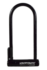 Kryptonite Keeper Bike U-Lock, Anti-Theft Security Bicycle U Lock, Sold Secure Silver, 12mm Steel Shackle with Mounting Bracket and Keys, High Security Lock for Bicycles E-Bike, Scooters, Black