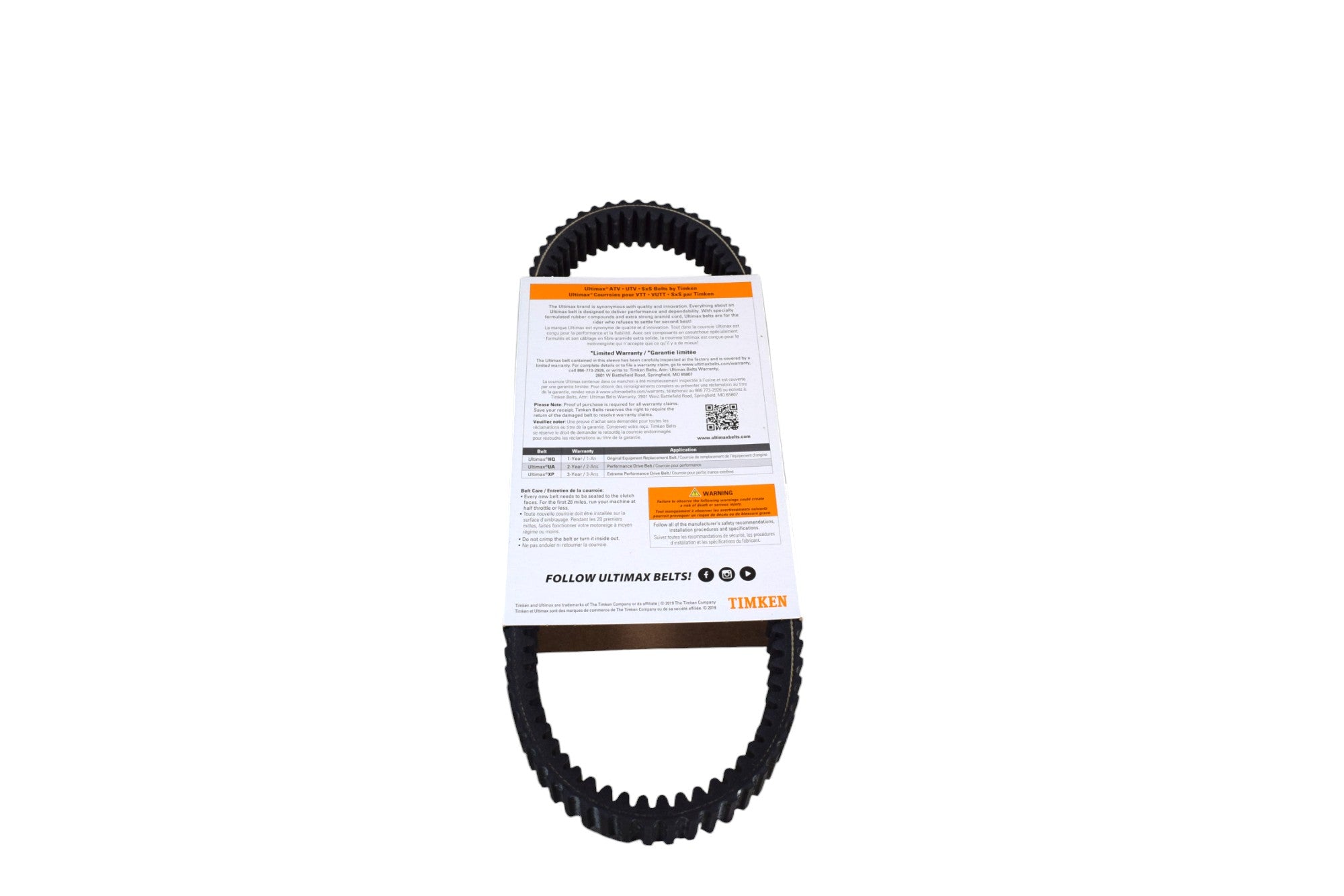 Ultimax UXP419 Drive Belt for Can-Am and Bombardier OEM Replacement for 715900030 (Made in USA)