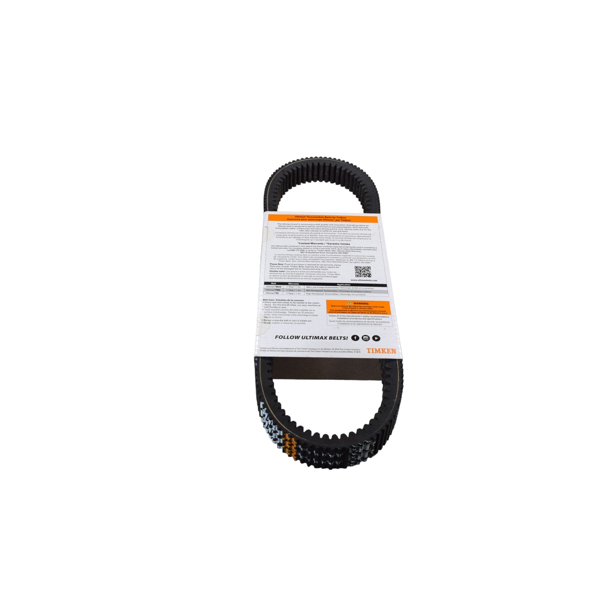 Ultimax XS810 Drive Belt for ARCTIC CAT F7 FIRECAT OEM Replacement for 0627-034 (Made in USA)