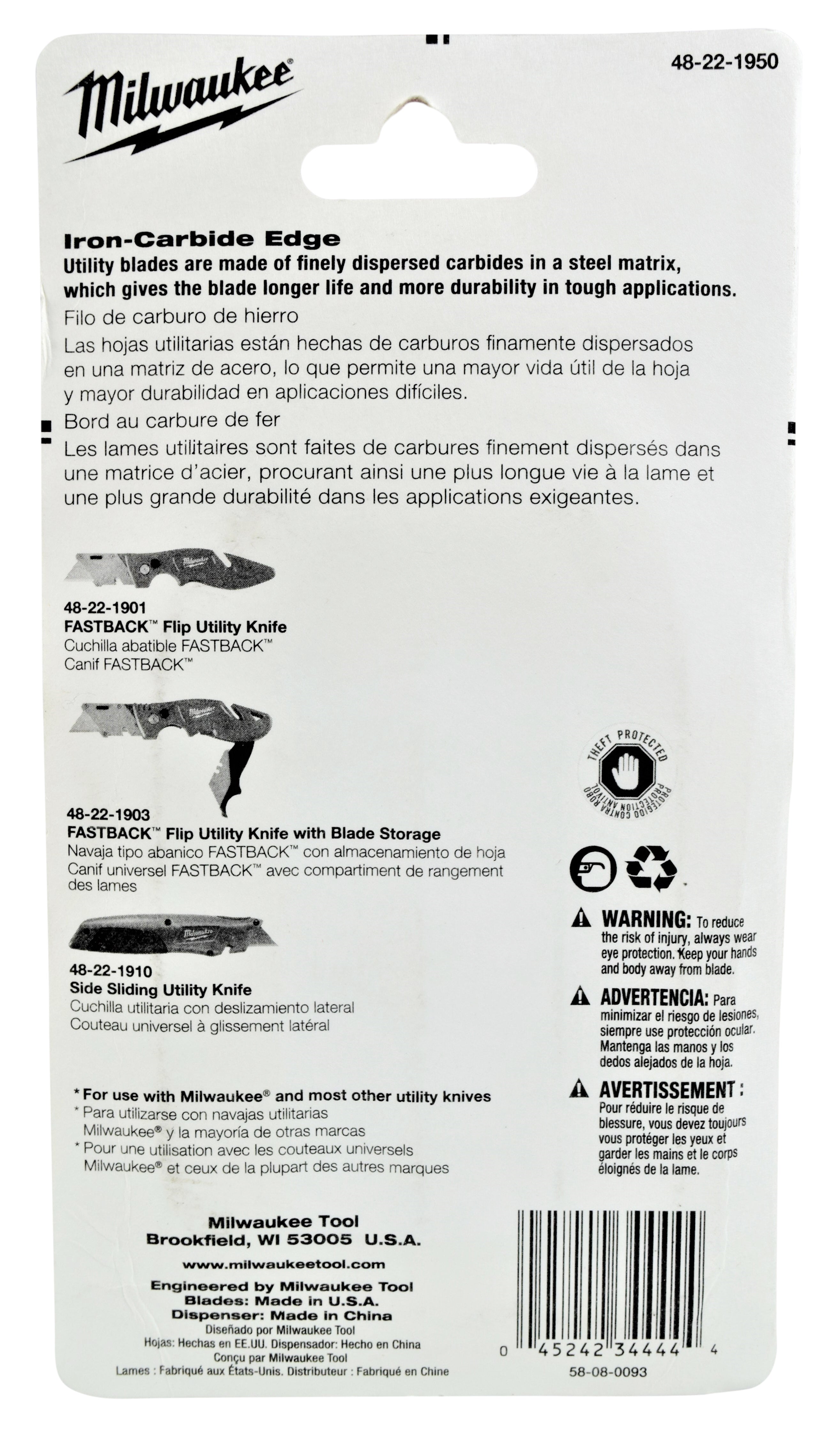 Milwaukee 48-22-1950 50-Piece General Purpose Utility Blades