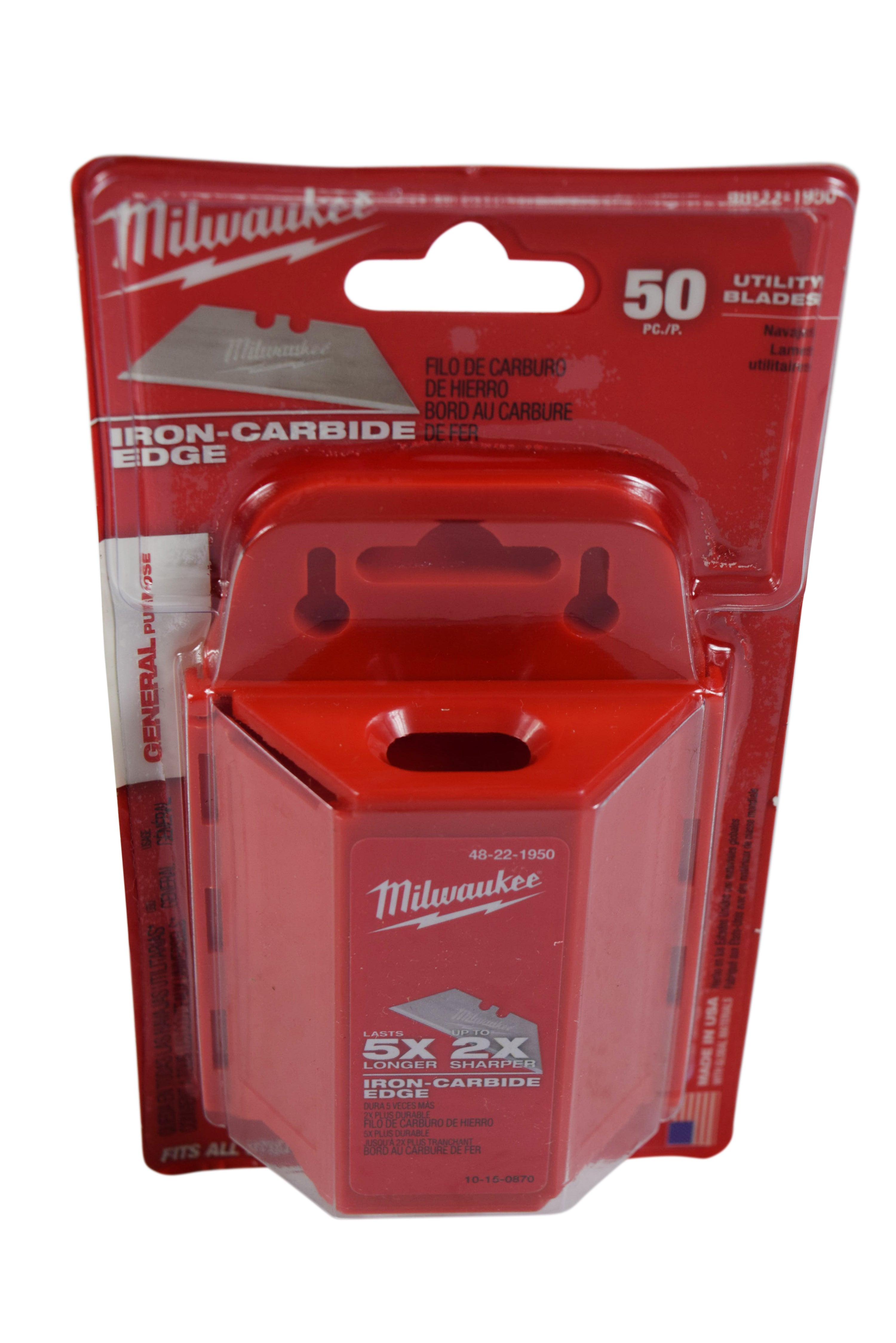 Milwaukee 48-22-1950 50-Piece General Purpose Utility Blades
