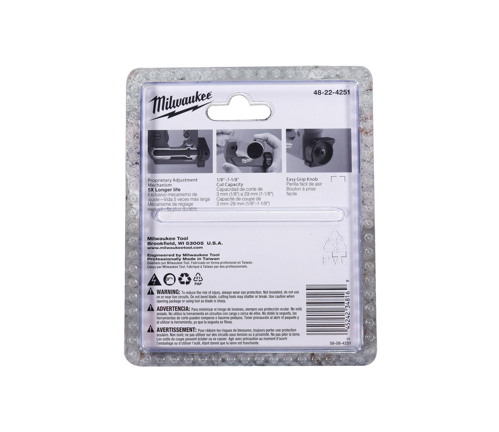 Milwaukee 48-22-4251 1-inch Heavy Duty Mini Red Copper Tubing Cutter