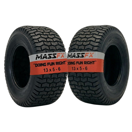 MASSFX 13x5-6 Go-Kart Tires 4ply 2-Pack