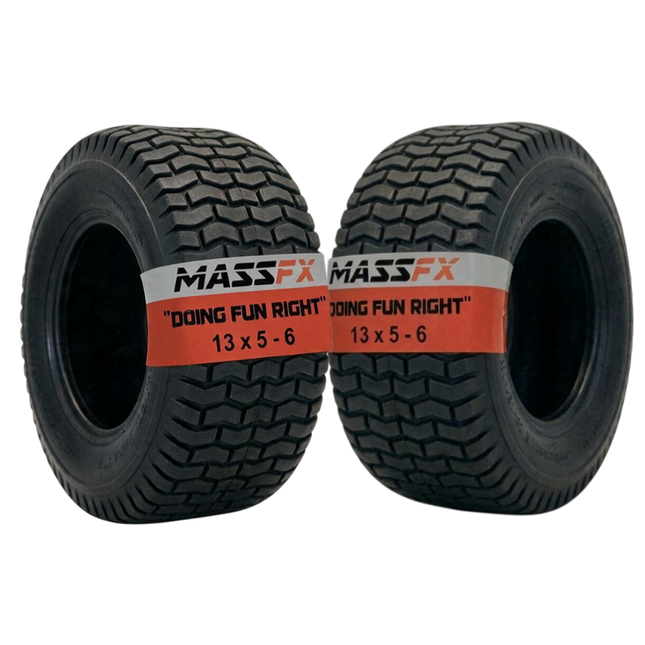 MASSFX 13x5-6 Go-Kart Tires 4ply 2-Pack