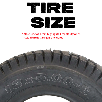 MASSFX 13x5-6 Go-Kart Tires 4ply 2-Pack