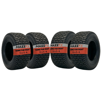 MASSFX 13x5-6 Lawn Mower Tires 4ply 4-Pack