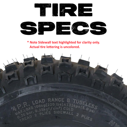 MASSFX Go Kart/ATV Tires 3 set 16x8-7 4Ply