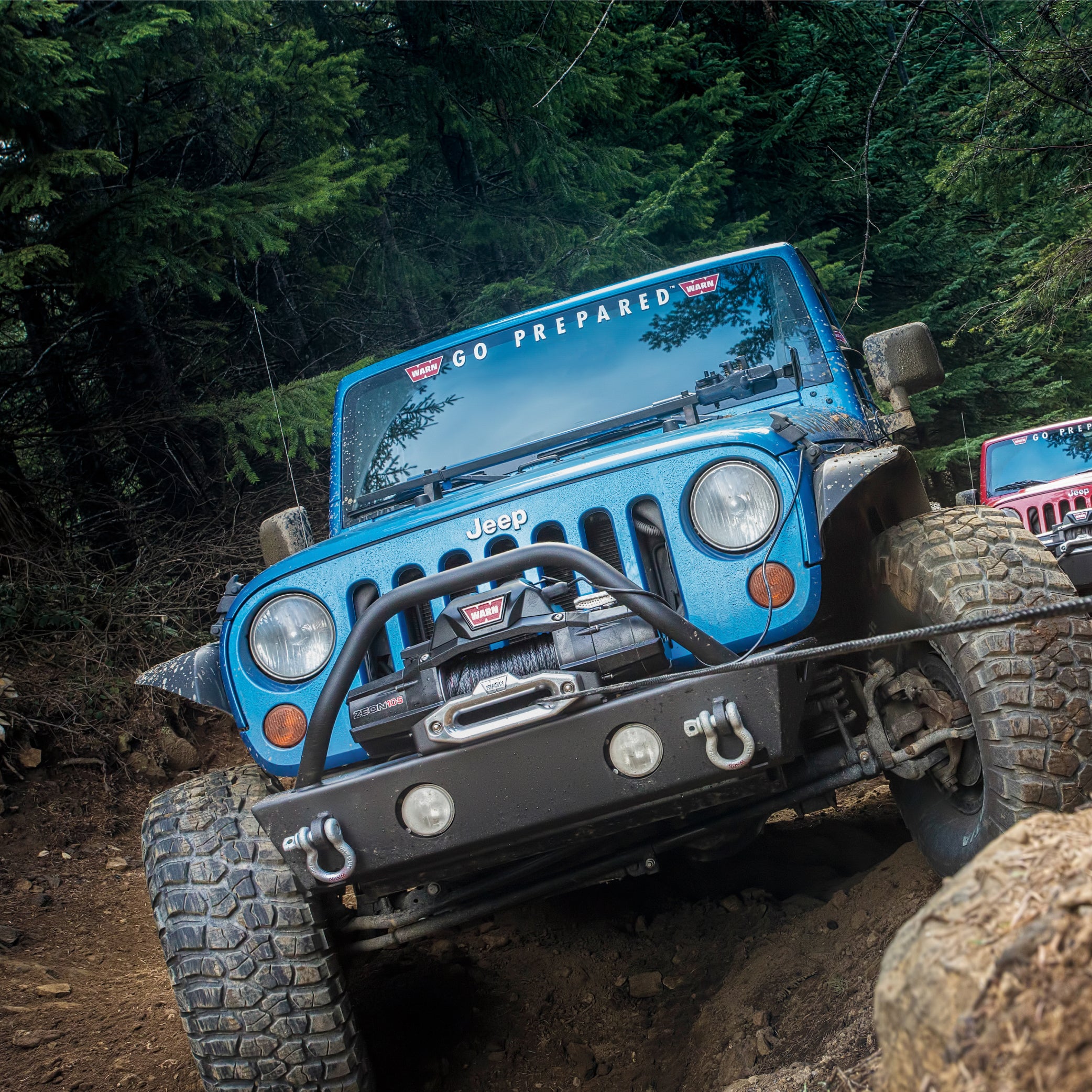 Warn ZEON 10-S 12V Winch 100ft of 3/8in Synthetic Rope Wired Remote w/ Hyperlink