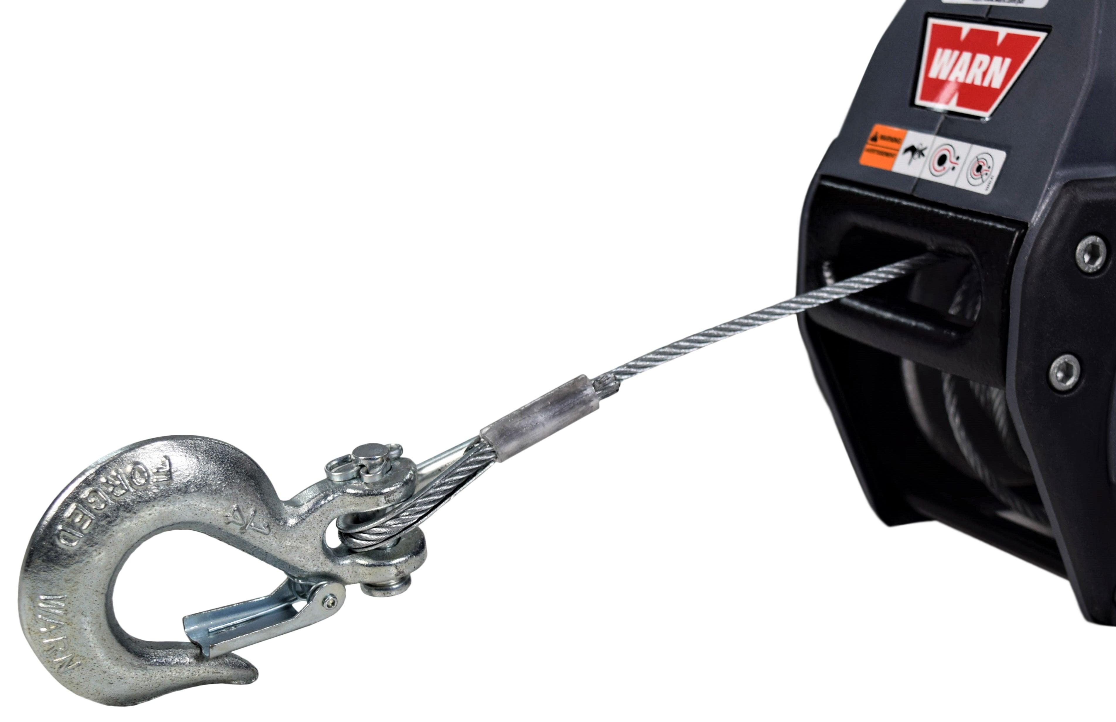 Warn 101570 Drill Winch 750 lbs Capacity 40' Steel Rope Free-spool Clutch