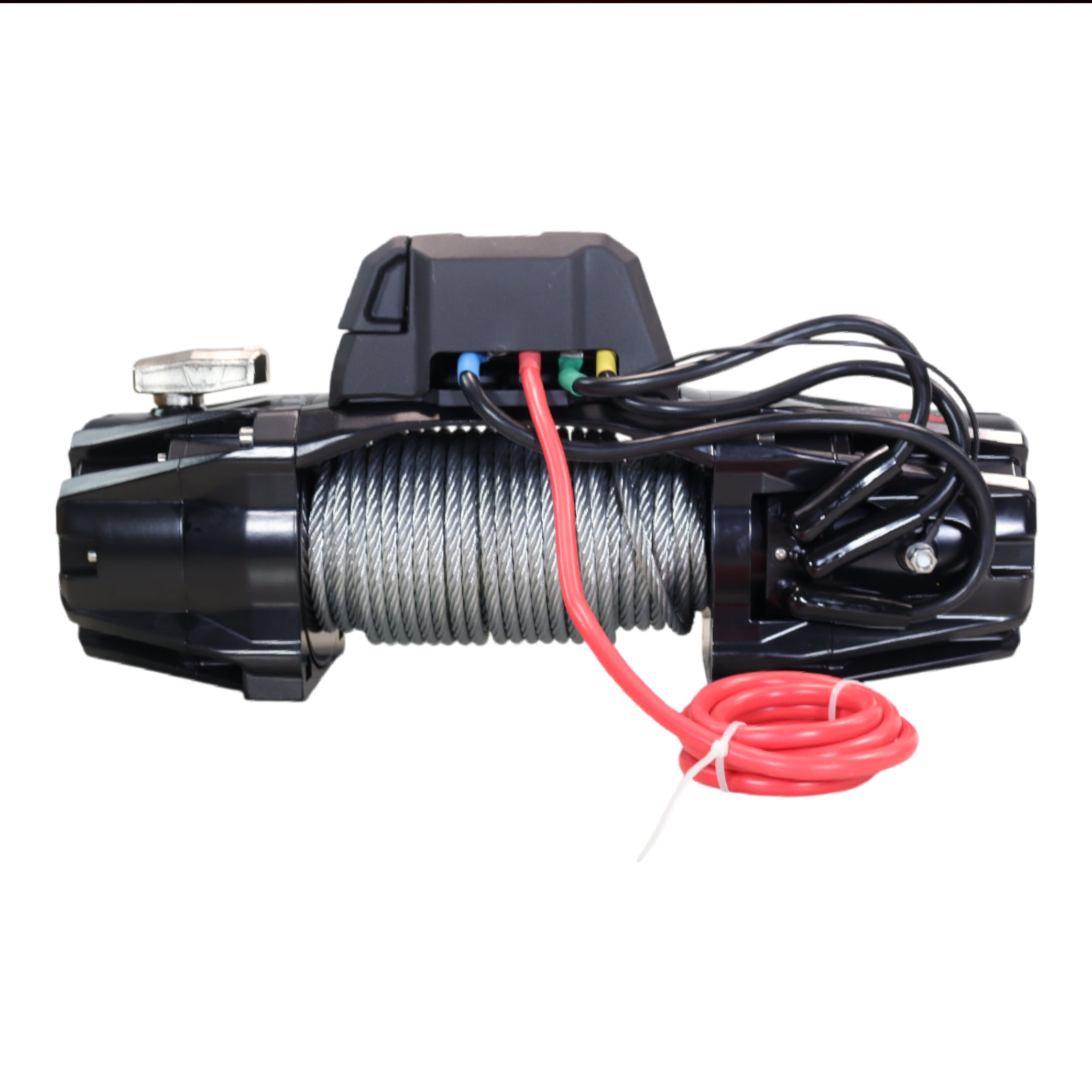 WARN VR EVO 8 Standard Duty Electric Winch for  2-door Jeeps and lighter SUVs , 12V DC, 8,000 lb Line Pull, 90 ft Steel Cable with Roller Fairlead, IP68 Waterproof, Series-Wound Motor.