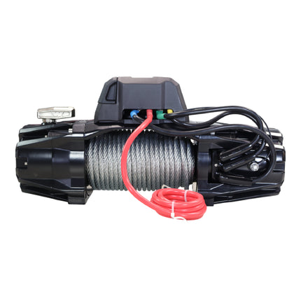 WARN VR EVO 10 Standard Duty Electric Winch for 1/2-ton pickups, Jeeps, and larger SUVs, 12V DC, 10,000 lb Line Pull, 90 ft Steel Cable with Roller Fairlead, Relocatable Control Pack.