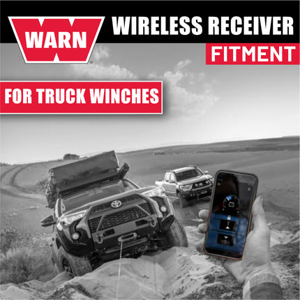 WARN 103945 HUB Wireless Receiver for Truck, SUV, and Jeep Winches – Bluetooth‑Compatible Wireless Control Module for WARN HUB App