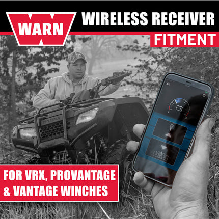 WARN 103950 HUB Wireless Receiver for Powersports Winches – Bluetooth‑Compatible Module for Smartphone Winch Control via WARN HUB App