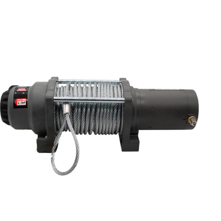 WARN Vantage 4000 12V DC Electric Winch for ATV UTV Side-by-Side - 4000 lb Pull Capacity, 55 Ft 7/32" Steel Wire Rope, Roller Fairlead, Fully Sealed, 3-Stage Planetary, Wired Remote (108214)