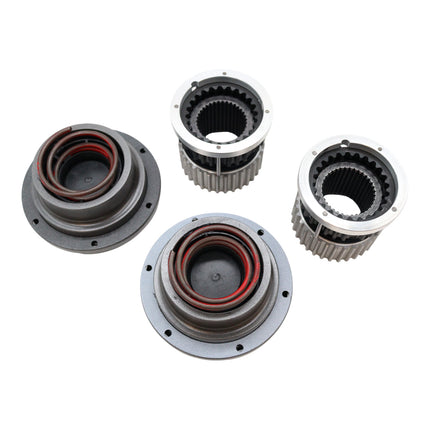 WARN 108325 Premium Manual Locking Hubs for 2005–2026 Ford Super Duty F‑250, F‑350, F‑450, and F‑550 – 35‑Spline, Heavy‑Duty Manual Hubs, Set of 2 (Argent Gray)