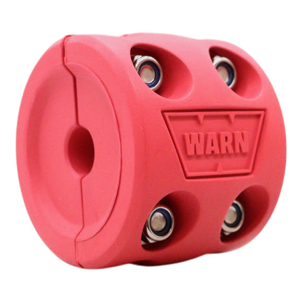 WARN 108789 Winch Hook Rubber Bump Stop – Split Design,(Red) Protects Fairlead & Winch Components  Universal Fit for Most Winch Hooks  Heavy‑Duty Rubber Construction