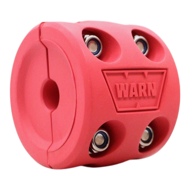 WARN 108789 Winch Hook Rubber Bump Stop – Split Design,(Red) Protects Fairlead & Winch Components  Universal Fit for Most Winch Hooks  Heavy‑Duty Rubber Construction