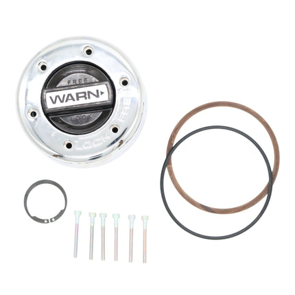 WARN 11690 Standard Manual Locking Hubs – 30‑Spline, Chrome/Black, Heavy‑Duty Manual 4WD Hubs (Pair) for Reliable Traction and Durable Off‑Road Performance