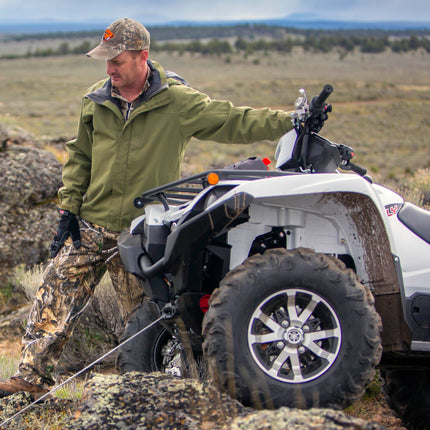 WARN VRX 45-S Powersport Winch – 4,500 lb Pulling Capacity, Synthetic Rope, Sealed Motor, All-Metal Gear Train, Waterproof Construction for ATV/UTV Recovery, Trail Riding & Utility Work