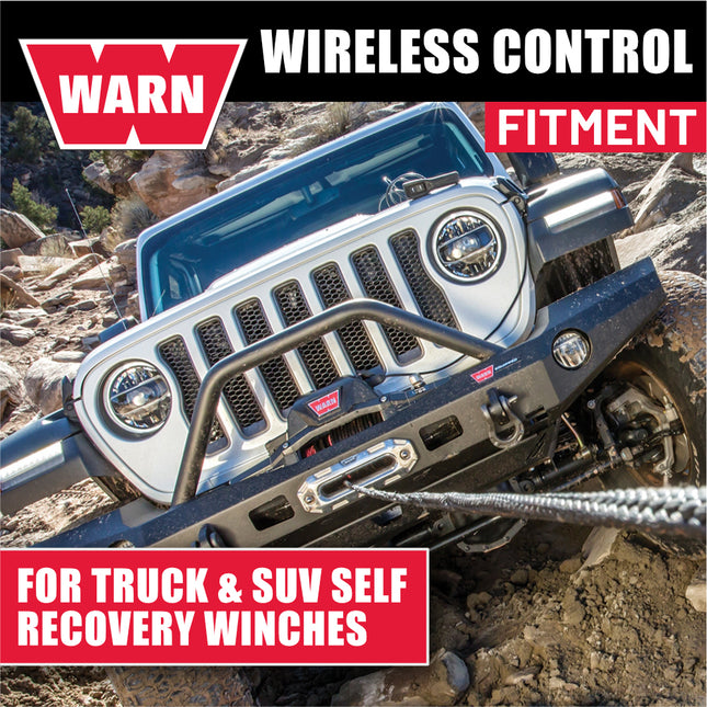 WARN 90287 Wireless Remote Control System for Truck and SUV Winches – Includes Wireless Transmitter and Receiver for Easy, Safe, Long‑Distance Winch Operation