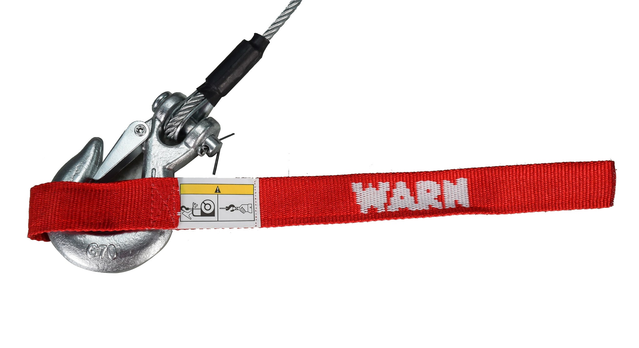 Warn 92000 2000 DC 12V Electric Utility Winch with Steel Cable