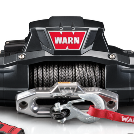 WARN ZEON 10-S Platinum 12V Winch - 10000 lb Capacity, 100ft Spydura Synthetic Rope, Hawse Fairlead, Advanced Wireless Remote, IP68 Waterproof, Heavy Duty for Trucks, Jeeps, SUVs & Off-Road (92815)