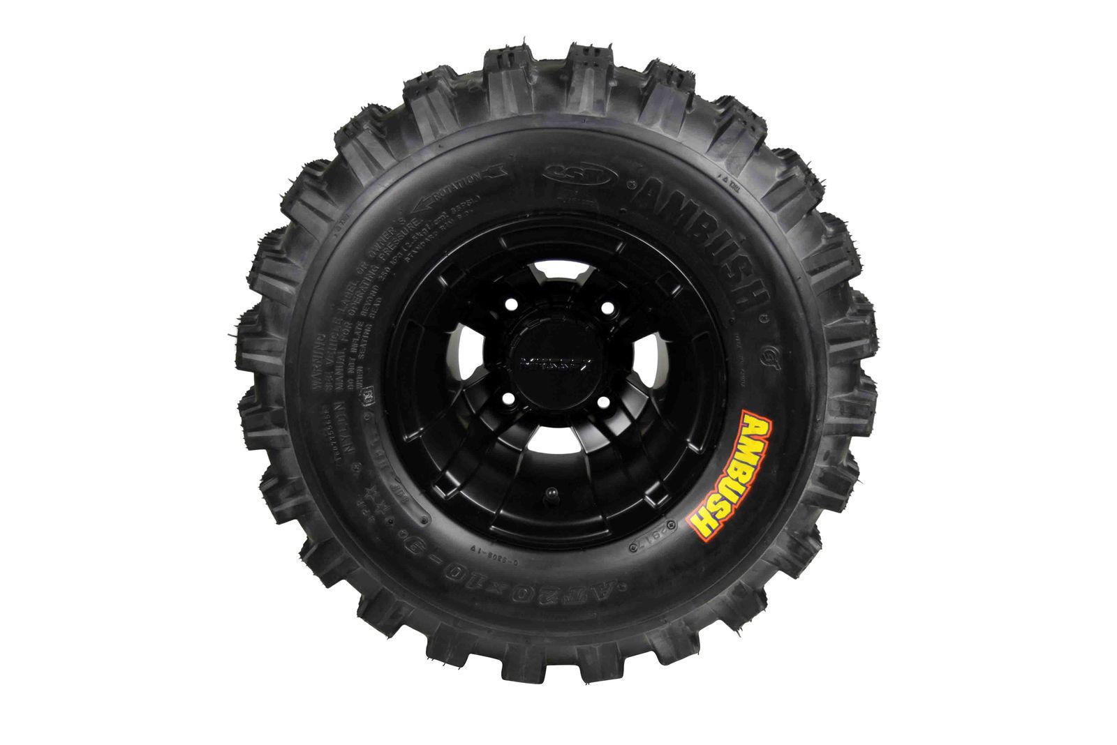 MASSFX 21x7-10 20x10-9 ATV Front Rear Tire & Wheel Kit 21x7x10 20x10x9 (4 Pack)