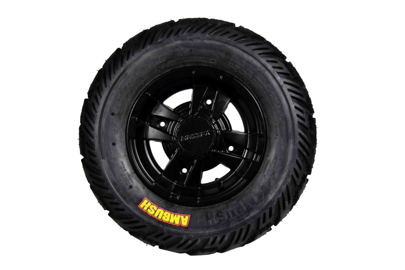 Ambush 21x7-10 20x10-9 ATV Front Rear Tire & Wheel Kit 21x7x10 20x10x9 (4 Pack)