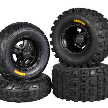 MASSFX 21x7-10 20x11-9 ATV Front Rear Tire & Wheel Kit 21x7x10 20x11x9 (4 Pack)