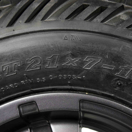 Ambush 21x7-10 20x11-9 ATV Front Rear Tire & Wheel Kit 21x7x10 20x11x9 (4 Pack)