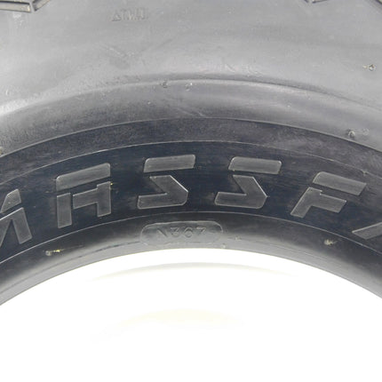 MASSFX Wheel and Tire Combo 18x8.5-8 Golf Cart Tire with White 4/4 Rim 4 PACK