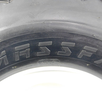 MASSFX Wheel and Tire Combo 18x8.5-8 Golf Cart Tire with White 4/4 Rim 4 PACK