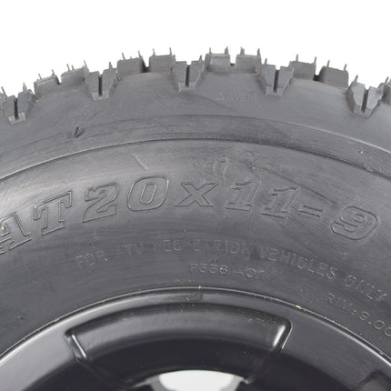 MASSFX 22x7-10 20x11-9 ATV Front Rear Tire & Wheel Kit 22x7x10 20x11x9 (4 Pack)