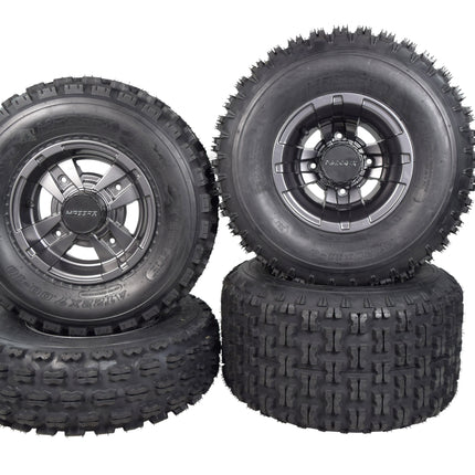 MASSFX 22x7-10 20x11-9 ATV Front Rear Tire & Wheel Kit 22x7x10 20x11x9 (4 Pack)