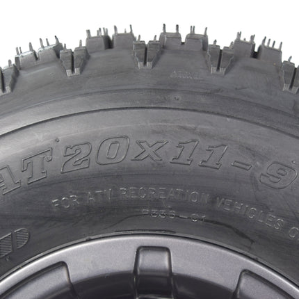 MASSFX 22x7-10 20x11-9 ATV Front Rear Tire & Wheel Kit 22x7x10 20x11x9 (4 Pack)