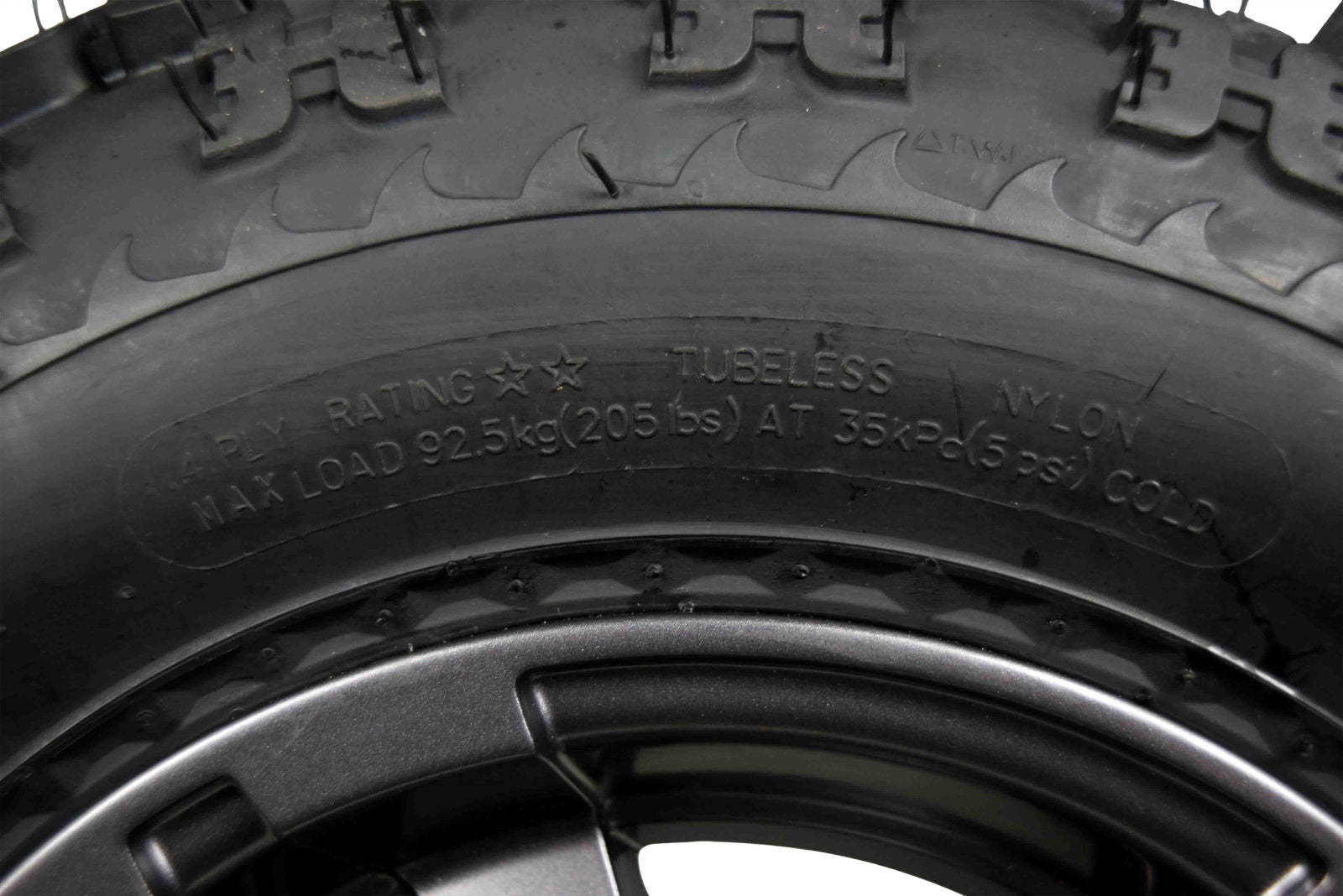 MASSFX 21x7-10 ATV Front Tire & 10x5 4/156 Gun Metal Wheel Kit 21x7x10 (2 Pack)