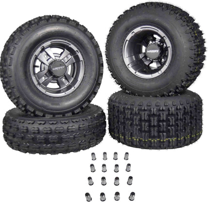 MASSFX 22x7-10 20x10-9 ATV Front Rear Tire & Wheel Kit 22x7x10 20x10x9 (4 Pack)