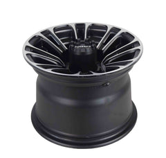 MASSFX 10x7 Golf Cart Rims with 4/101.6 or 4 on 4" Bolt Pattern-Matte Black-4 pk