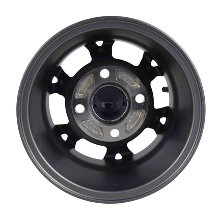 MASSFX 10x7 Golf Cart Rims with 4/101.6 or 4 on 4" Bolt Pattern-Gun Metal Grey-2 pk