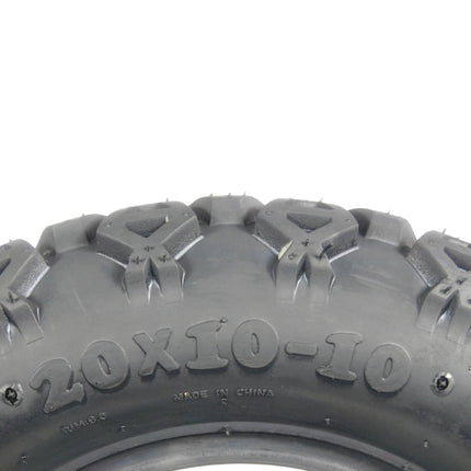 MASSFX SL 20x10-10 F/R Golf Cart, QUAKE 4 Gry Wheels 10x7 4/101.6 & 16 Chr Lugs