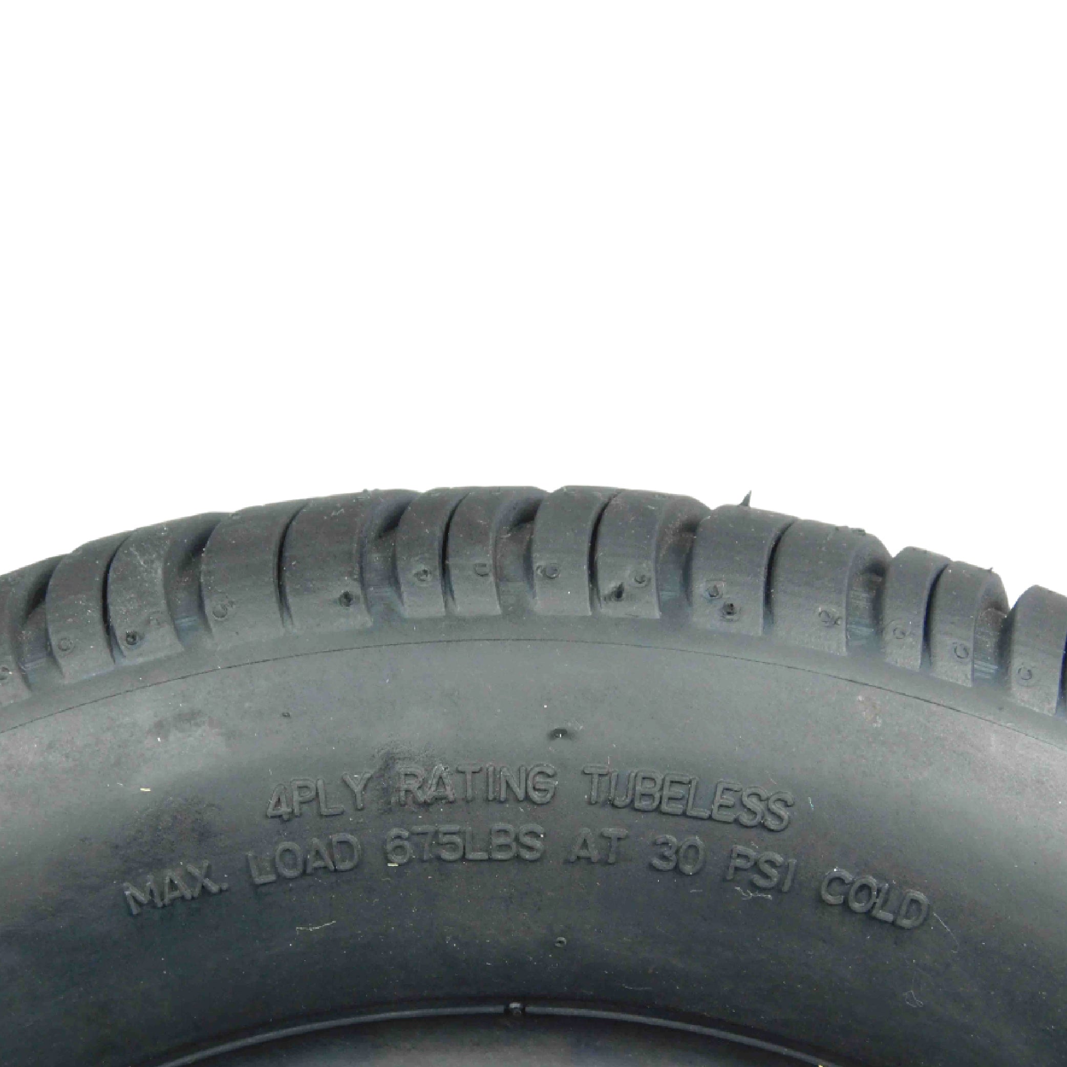 MASSFX SL 205/50-10 F/R Golf Cart Tire, PIT VIPER Grey Wheels 10x7 4/101.6 2pk