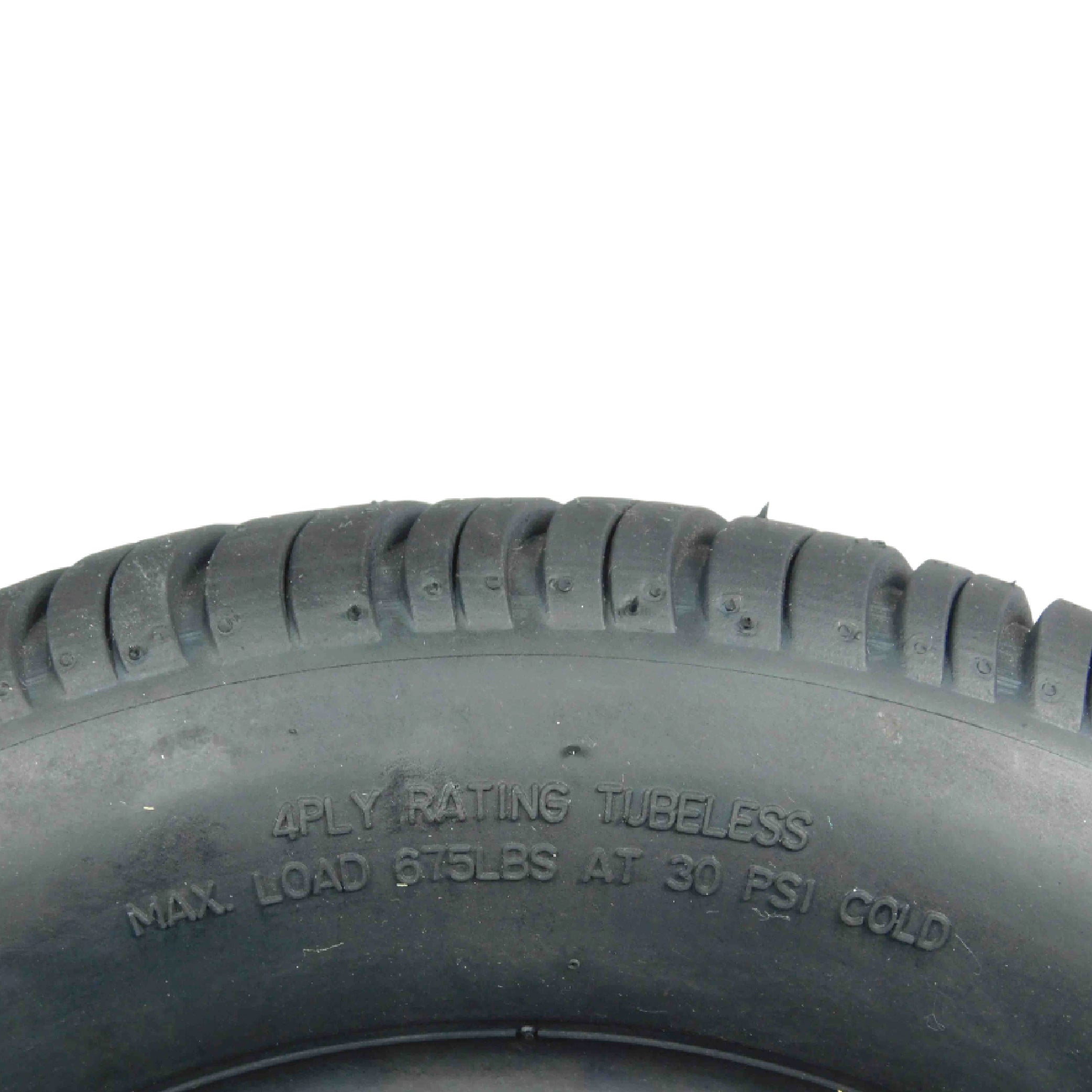 MASSFX SL 205/50-10 F/R Golf Cart Tire, PIT VIPER Grey Wheels 10x7 4/101.6 4pk